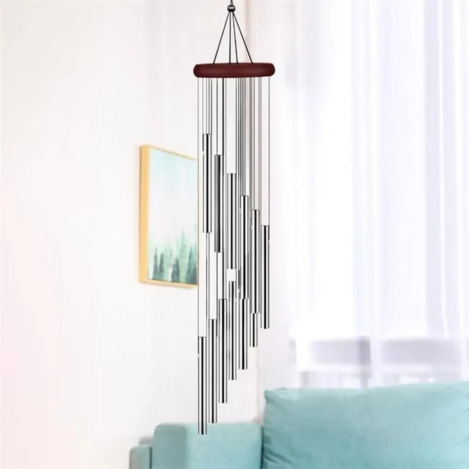 12 tubes wind chimes bells decor aluminium tube