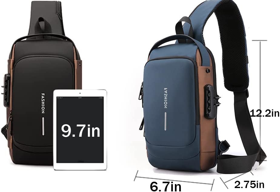 Multifunction Crossbody Anti-theft USB Charge Shoulder Bag