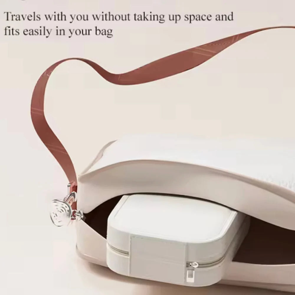 Travel Makeup Case With LED Light Mirror, Cosmetic Bag With LED Light Mirror, Portable Mini Jewelry Box With Adjustable LED Light Mirror