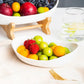 Three Layer European Style Fruit Tray, Creative Colorful Glass Plate, Home Ocean Shell Fruit Plate