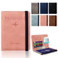 Imported leather passport wallet