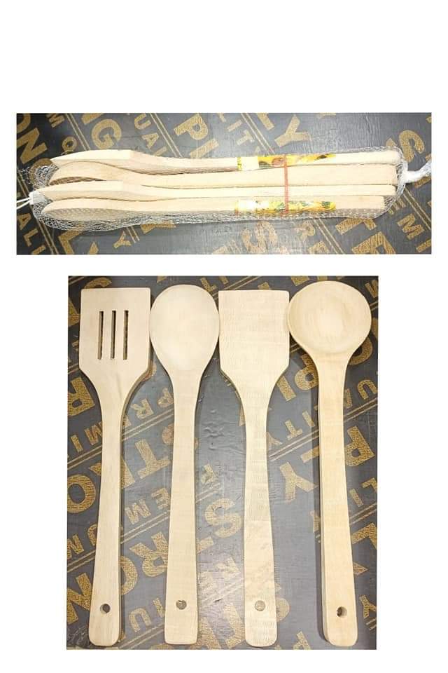 WOODEDN SPOON 4 PCS SET