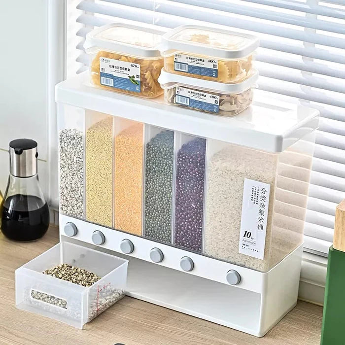 6 portion 10kg rice/cereal dispenser