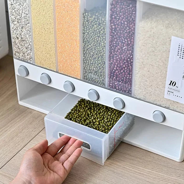 6 portion 10kg rice/cereal dispenser