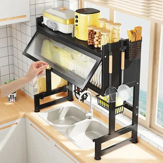 Multifunctional Over-Sink Dish Rack | Expandable & Space-Saving Storage