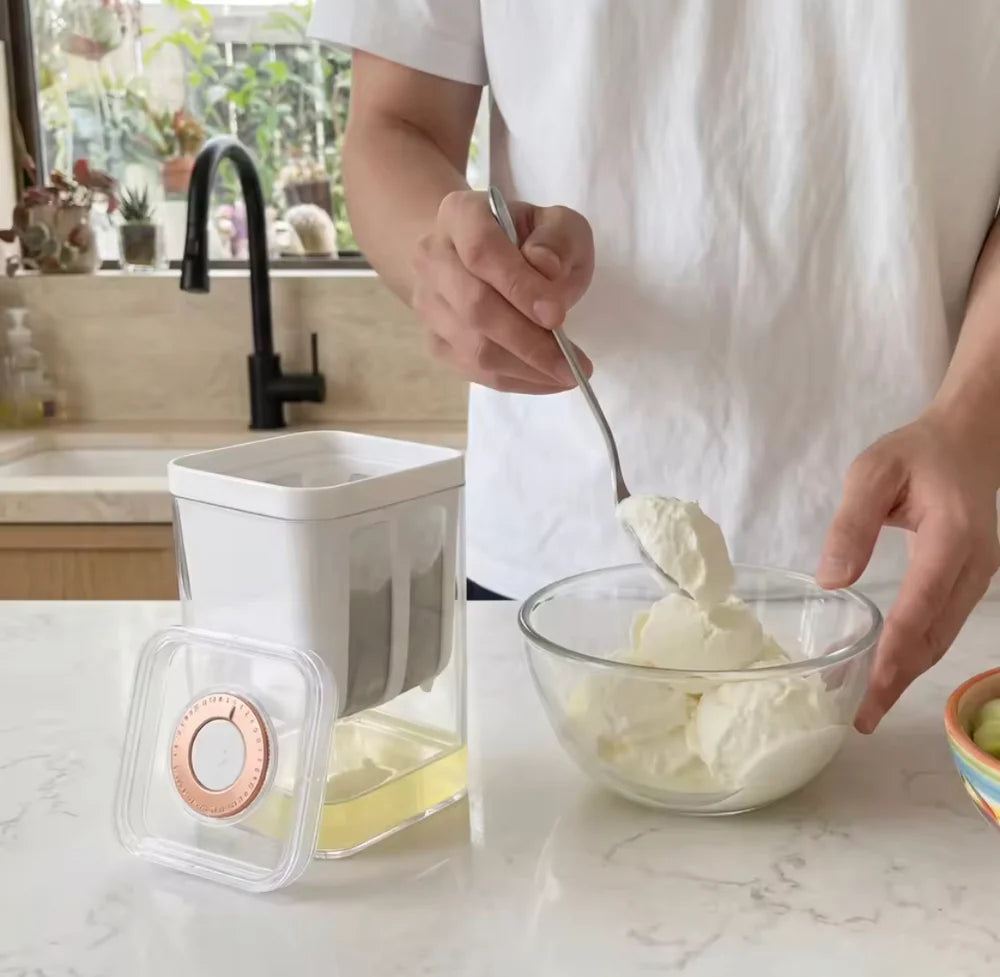 Multifunctional yogurt filter with mesh steamer