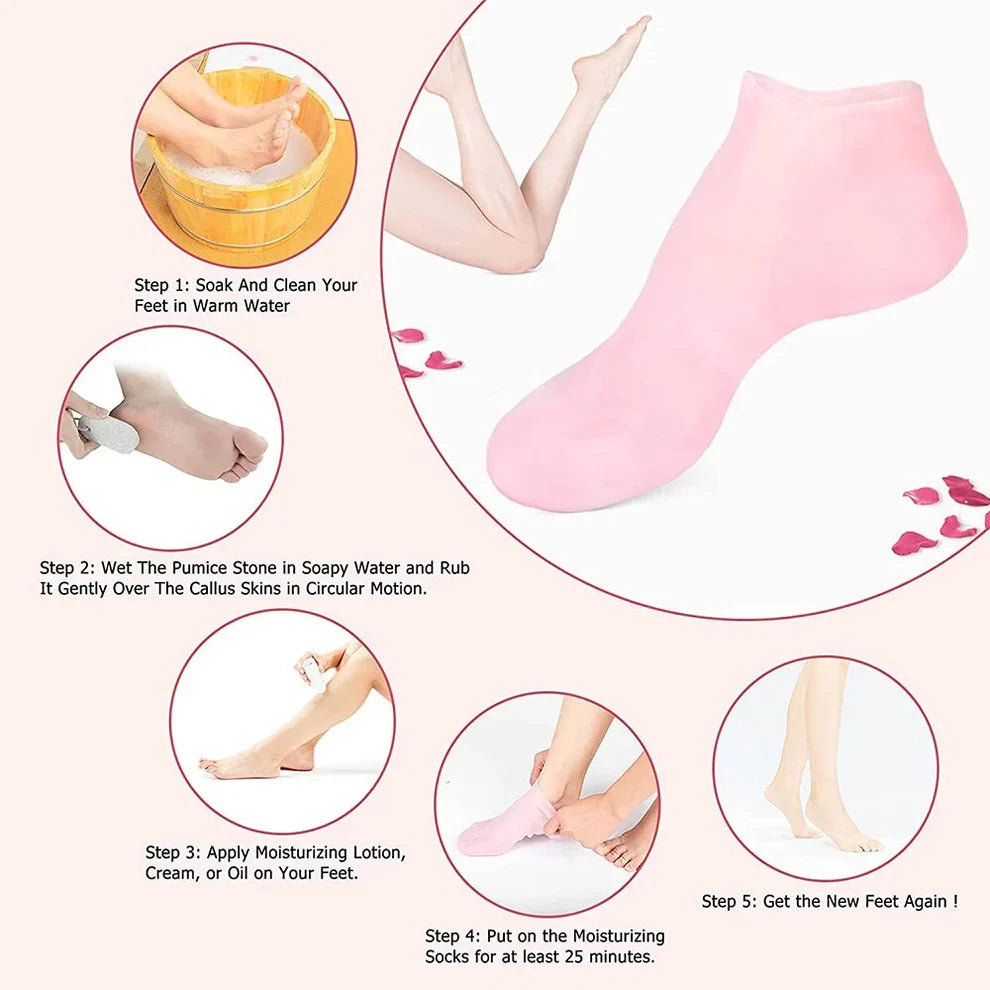 Anti-foot-crack Silicon Socks