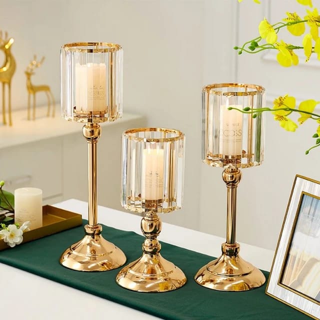 Elegant Pillar Candle Holders – Wedding Centerpieces and Home Décor