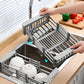 Expandable In Sink Kitchen Dish Drying Rack Over The Sink