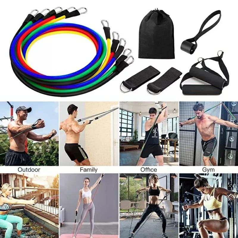 Resistance band for physical exercise, physical therapy, outdoor exercises