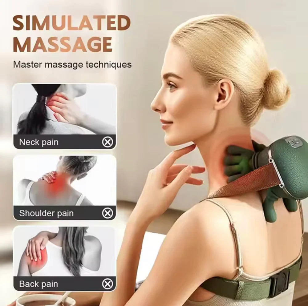 Heated Pillow Neck And Back Shoulder Massager (Free delivery)