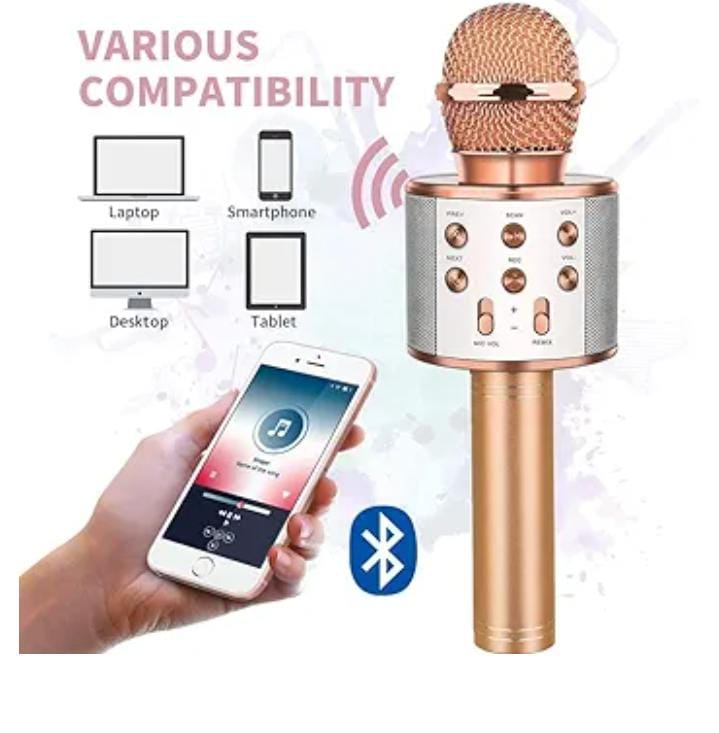 Portable Bluetooth Mic With Speaker