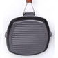 24cm Non-Stick Cast Iron Steak Frying Pan Folding Wooden Handle Fry Pan