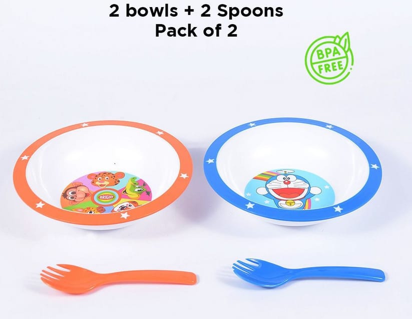 Pack of 2 Baby Bowl set  Cute Childern Bowl Set