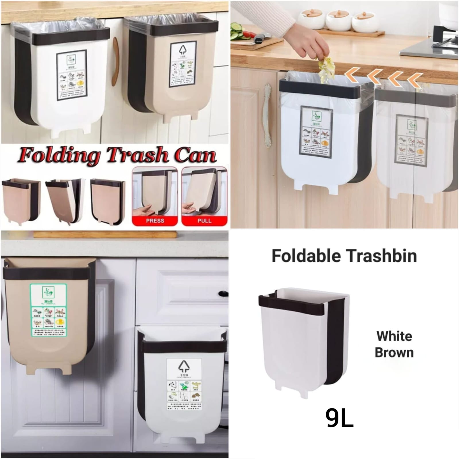 Foldable Trashbin 9L Capacity