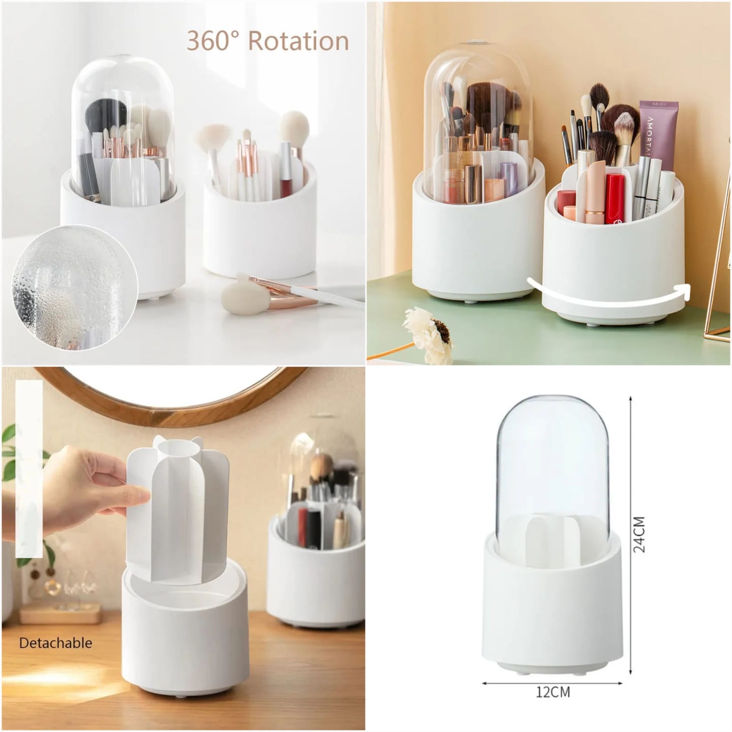 360° Rotating Brush Holder