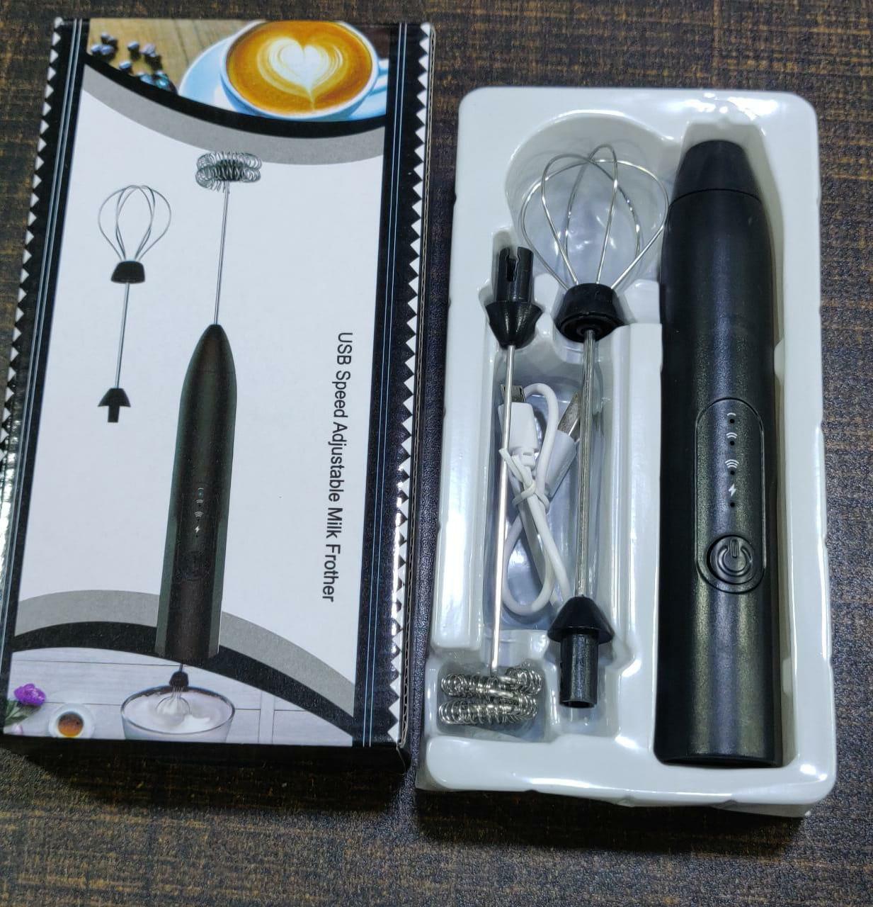 2in1 Portable Electric Usb Rechargeable hand Blender Egg Beater and Coffee mixer