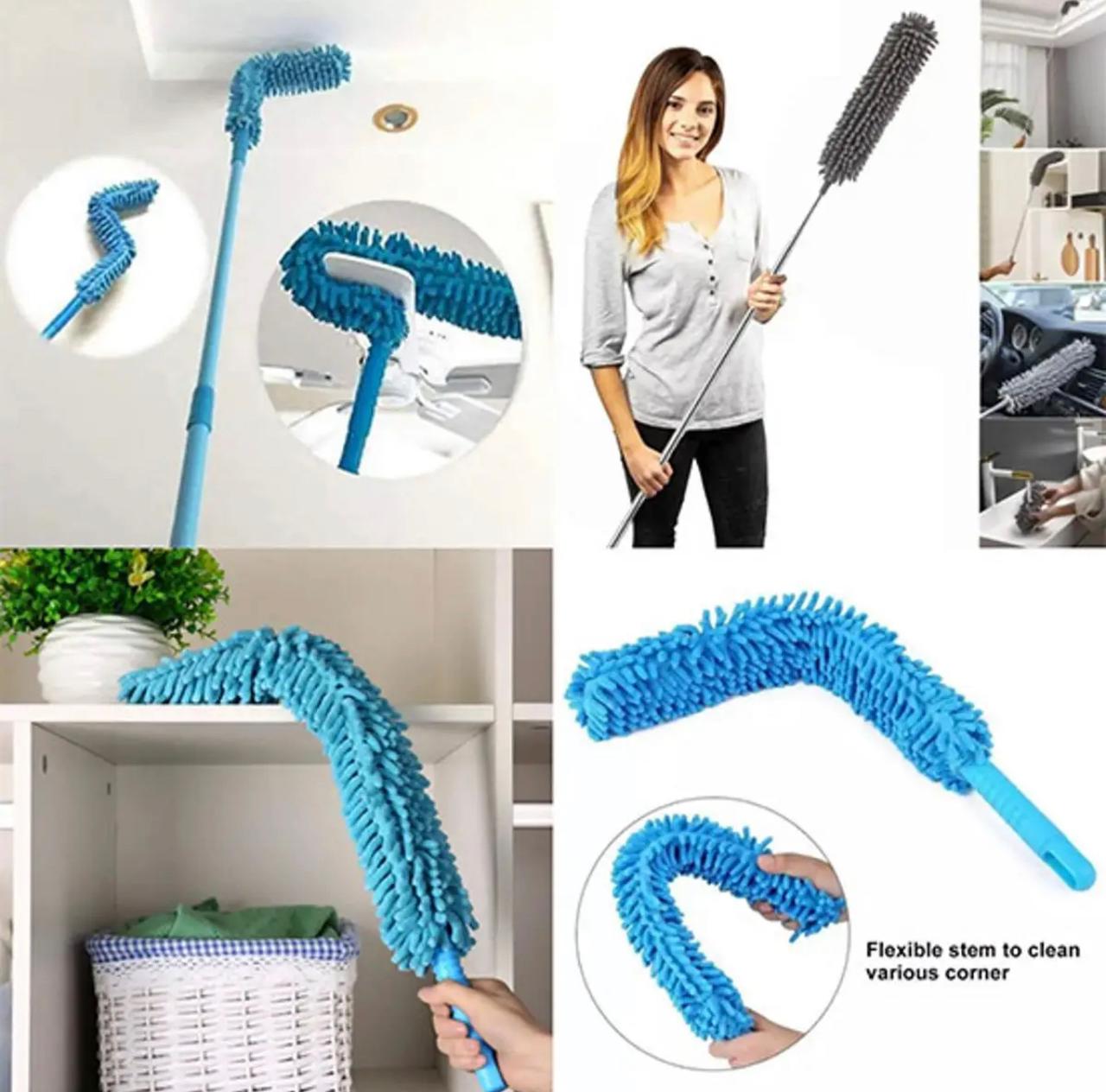 Flexible Micro fiber Duster With Telescope Stainless Steel Rod