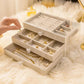 Acrylic Organizer Velvet 3 layer Jewelry Storage Box