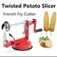 Potato spiral slicer