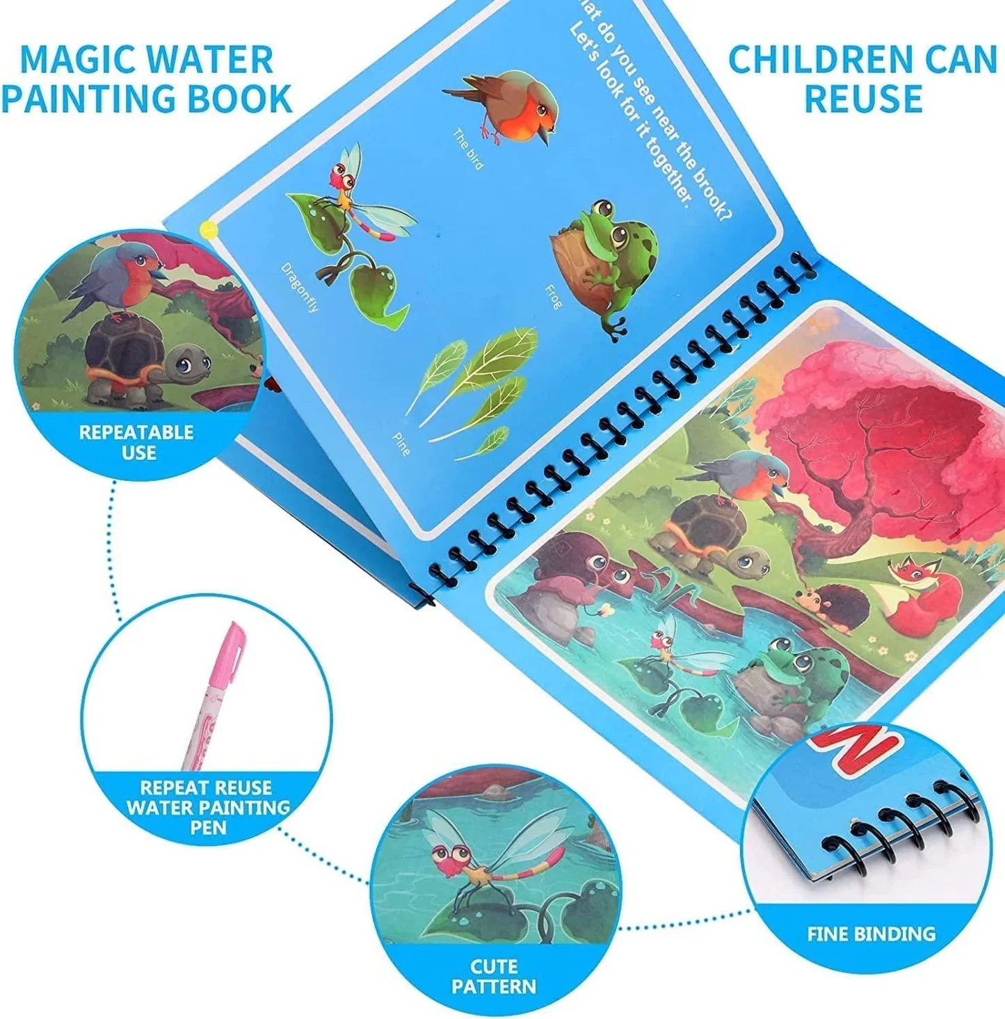 Magic Water Painting Book