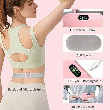 PERIOD CRAMP RELIEF MASSAGER AND HEATING PAD WITH FREE DELIVERY