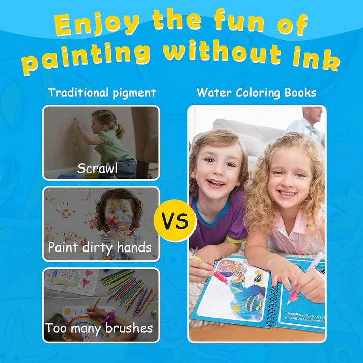 Magic Water Painting Book