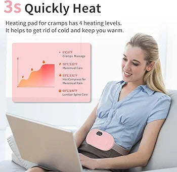 PERIOD CRAMP RELIEF MASSAGER AND HEATING PAD WITH FREE DELIVERY