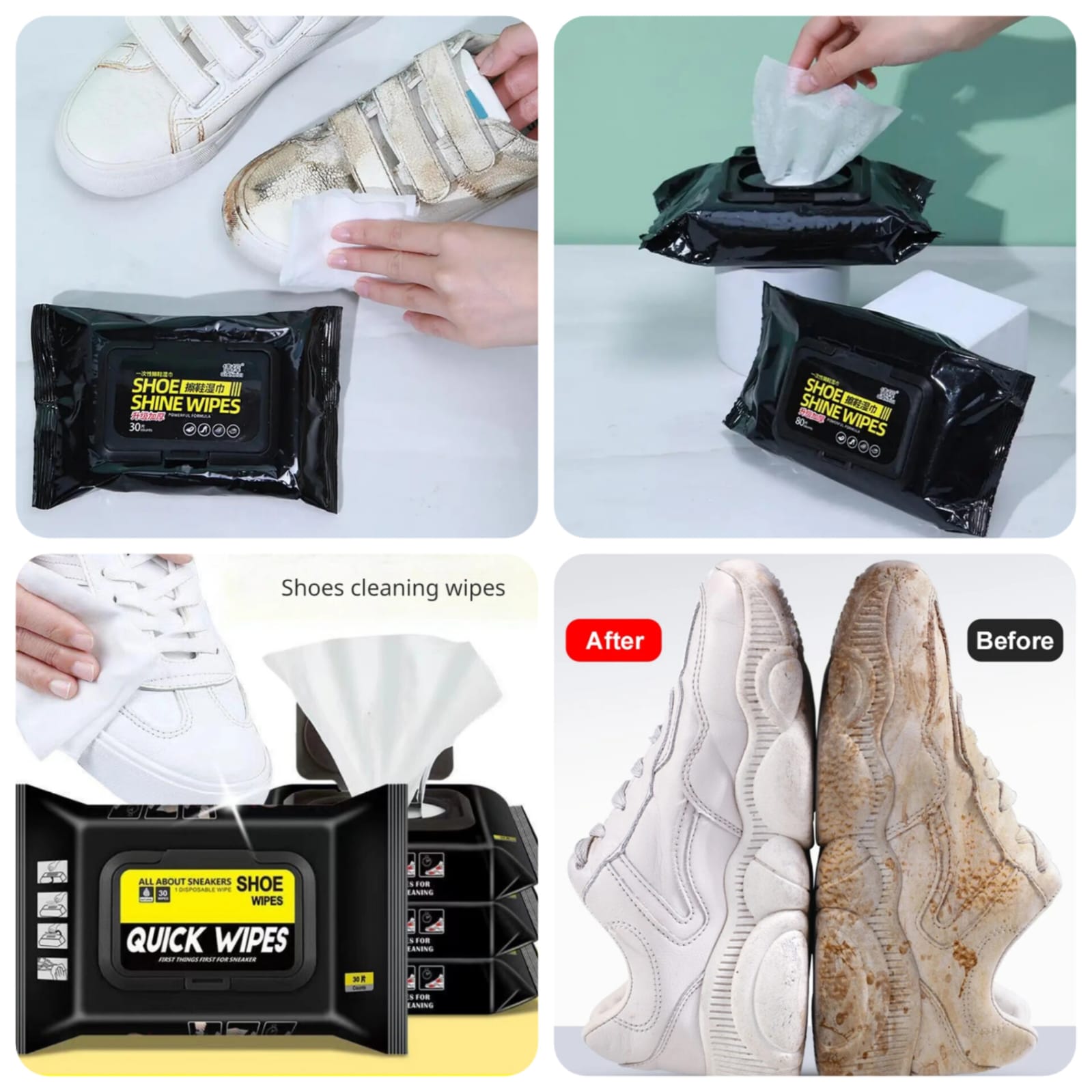 INSTANT SHOE CLEAN WIPES