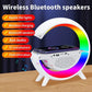 G Lamp Bluetooth Speaker with Digital Clock & RGB Night Light