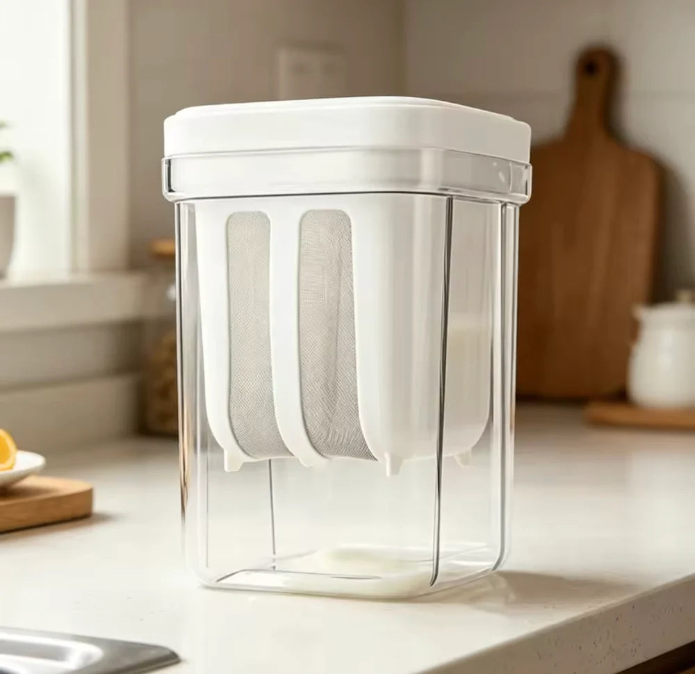 Multifunctional yogurt filter with mesh steamer