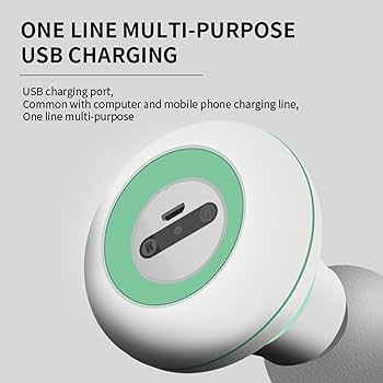 Portable Mini Massager Pocket Massager Support for Man USB Charging 6 Speed Vibration Mode Head and Neck Relaxation Muscles and Pain Relief