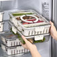 4 Grid Refrigerator Storage Box, Separate Refrigerator Storage Basket, Portable Vegetable Fruit Container