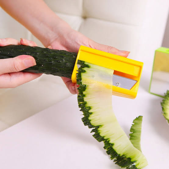 Carrot Cucumber Sharpener Peeler Kitchen Tool Vegetable Fruit Curl Slicer