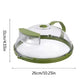 Transparent Food Cover Dome, Microwave Splatter Cover With Water Steamer, Reusable Microwave Food Cover, Kitchen Food Cover with Lock Clips