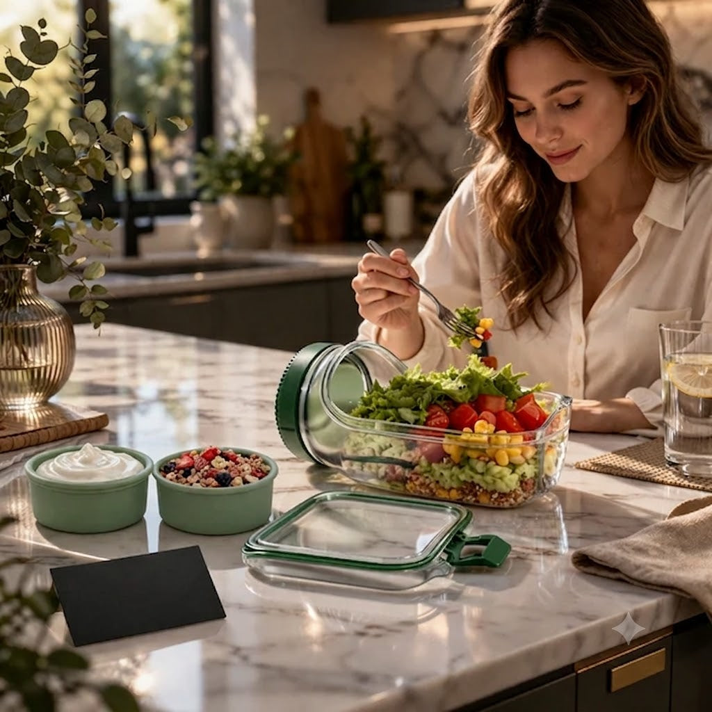 FreshPod Leakproof Salad & Meat Prep Jar