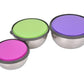 3 Pcs Stainless Steel Seal Bowl with Lid