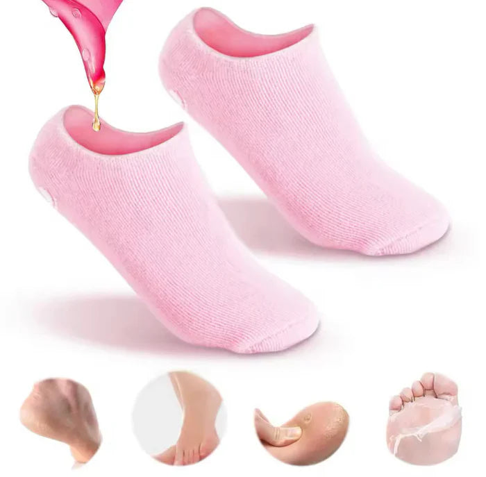 Reusable Moisturizing Gel Socks Pair