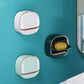 Wall Mounted Soap Box With Flip Cover, Soap Holder With Drainage Tray, Soap Holder With Lid