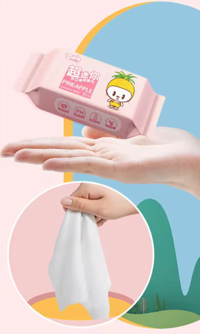 Cute Soft Baby Wet Cleaning Wipes
