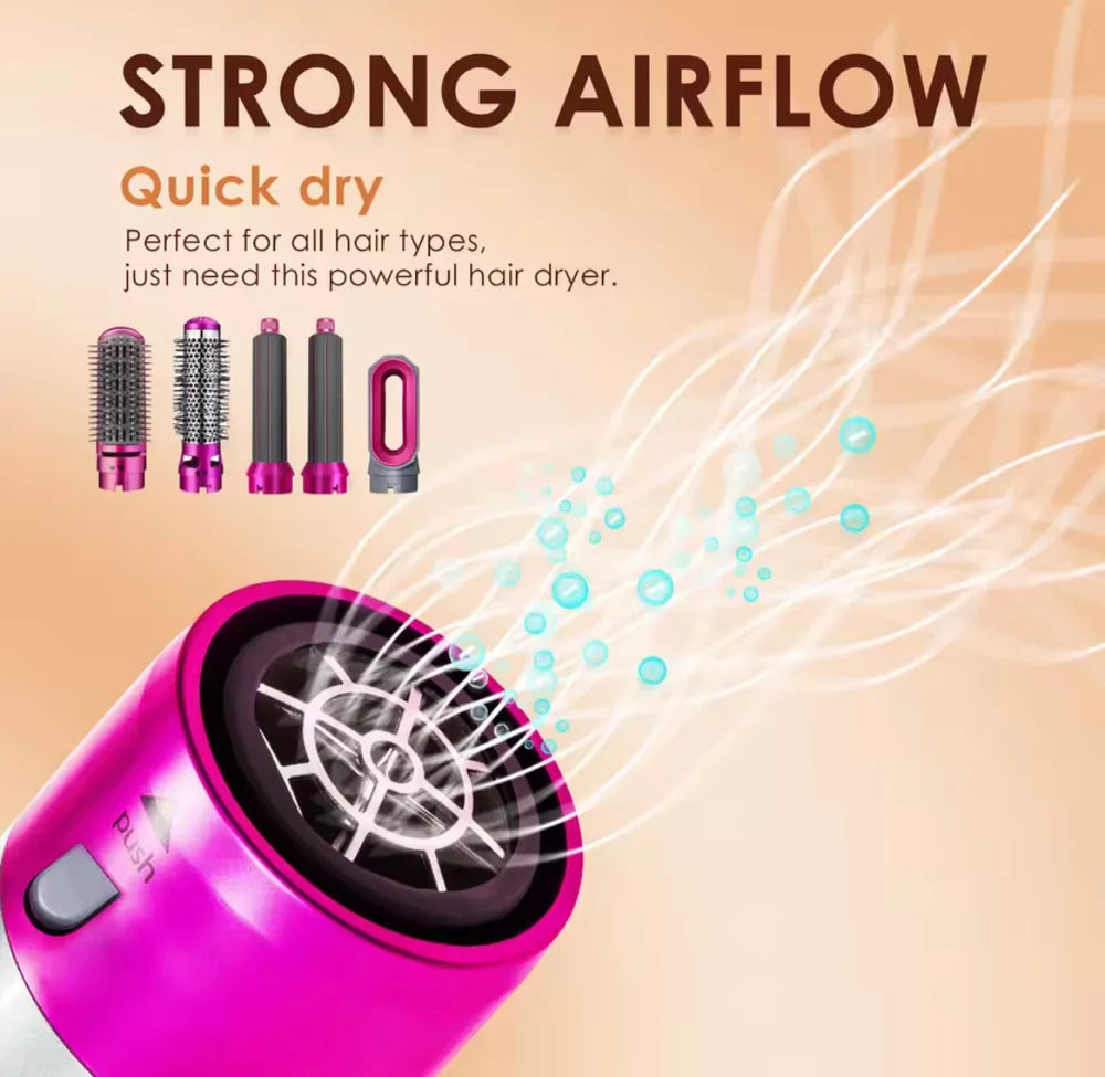 5 In 1 Hair Styling Comb, Multifunctional Hair Dryer, Hair Dyer Brush, Hair Straightening Brush