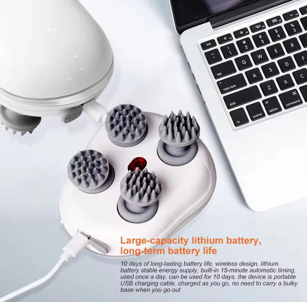 Electric Smart Scalp Massager Portable Automatic Head Relaxer with free delivery