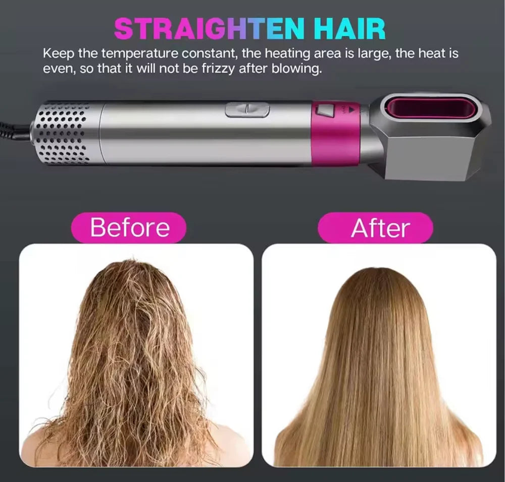 5 In 1 Hair Styling Comb, Multifunctional Hair Dryer, Hair Dyer Brush, Hair Straightening Brush