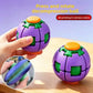 Fidget Magic Ball Spinner Cube Toy, 3D Fidget Spinner Ball Toy, Stress Relief Rotating Gyro Puzzle, Educational Desk Toy