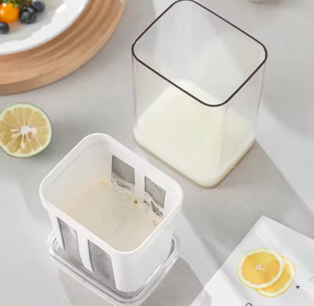 Multifunctional yogurt filter with mesh steamer