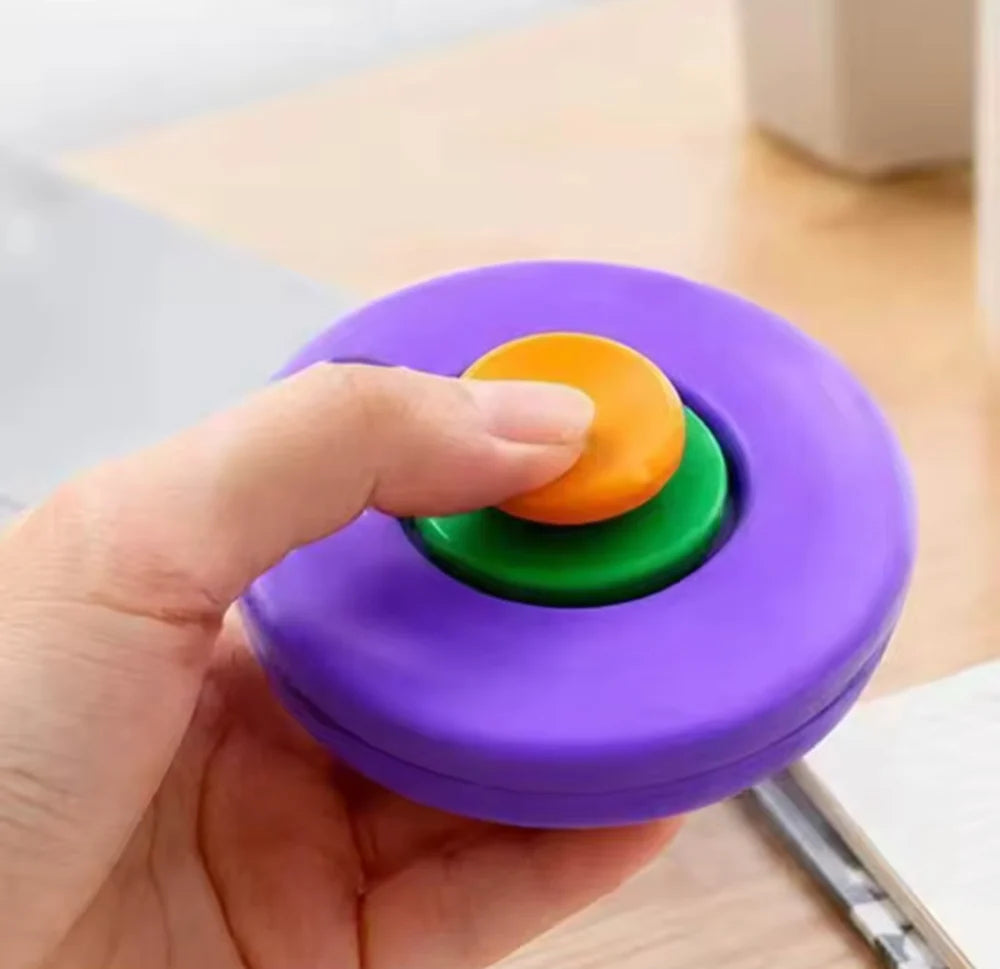 Fidget Magic Ball Spinner Cube Toy, 3D Fidget Spinner Ball Toy, Stress Relief Rotating Gyro Puzzle, Educational Desk Toy