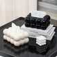 Bubble Shape Tissue Box Holder, Non Slip Ceramic Tissue Box Cover, Desktop Tissue Organizer