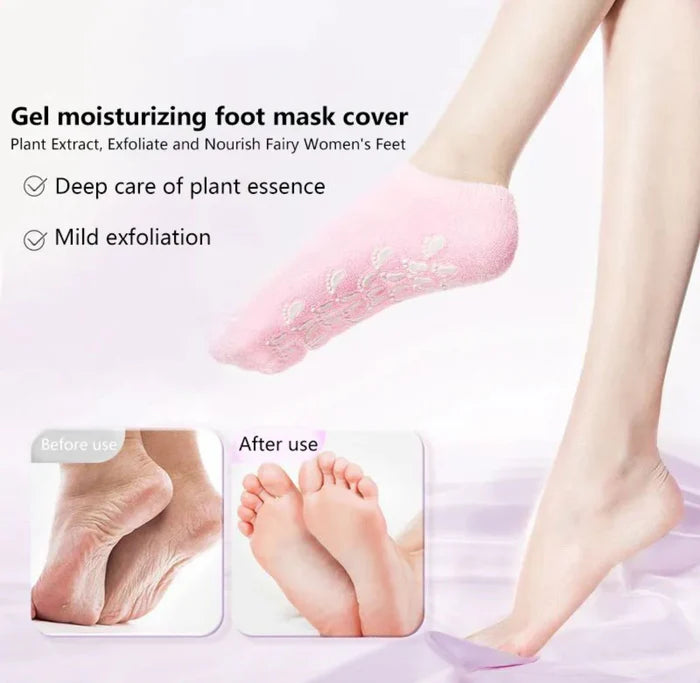 Reusable Moisturizing Gel Socks Pair