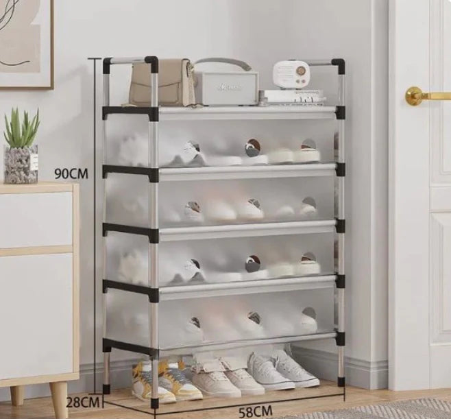 Simple Large Capacity Dustproof Shoe Cabinet Storage Shelf