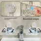 Bathroom Sink Faucet, Star Shaped Suction Cup Rack, Drainage Wall Hanging Storage Shelf, Single Layer Plastic Sticking Shelf